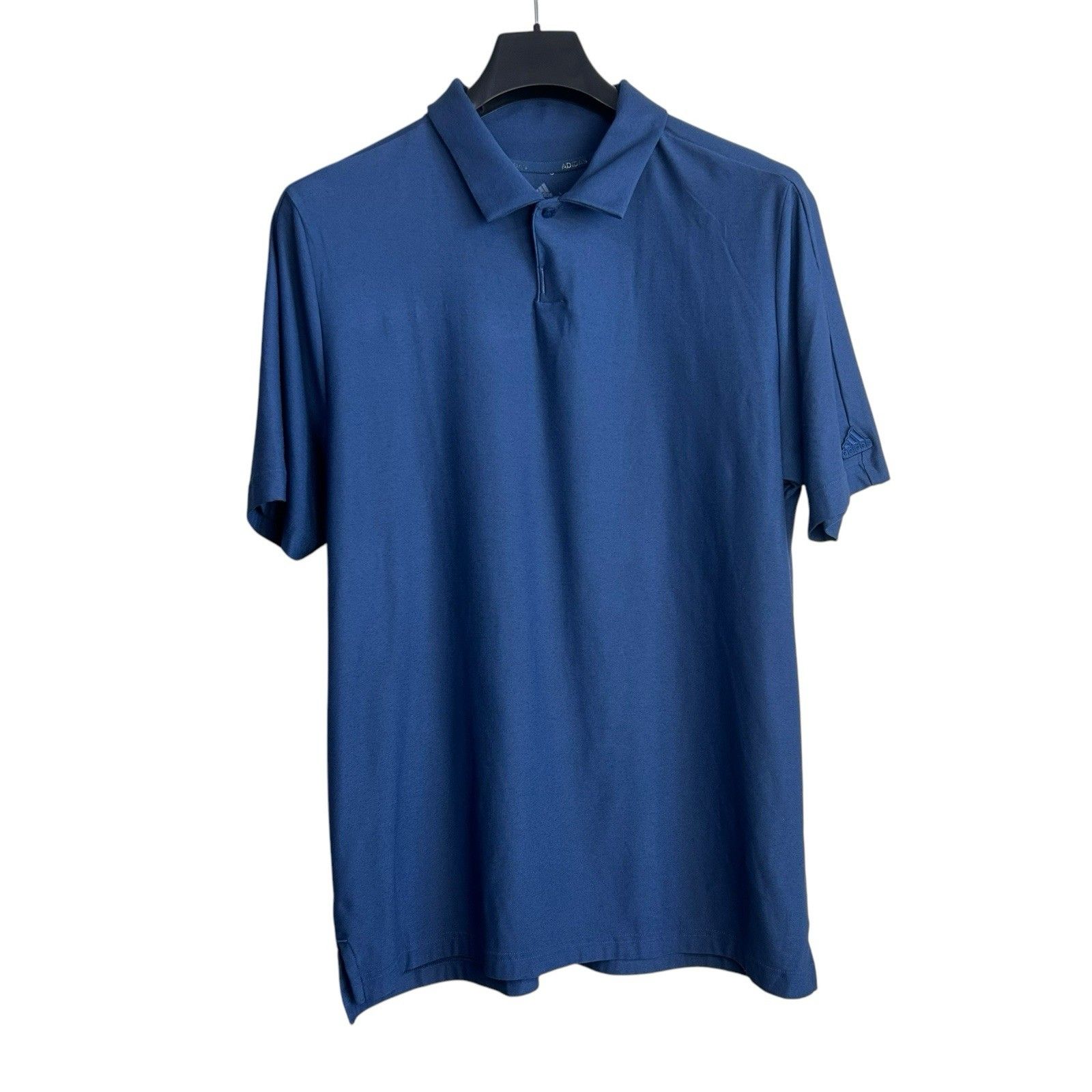 Adidas Golf Shirt Size Medium Blue Primegreen Performance Polo Shirt Sleeve